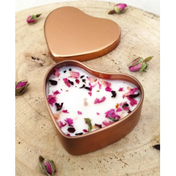 Petite bougie Rose pot ouvert