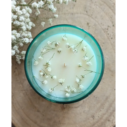 bougie muguet vue de dessus