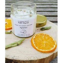 Bougie agrumes pot ouvert