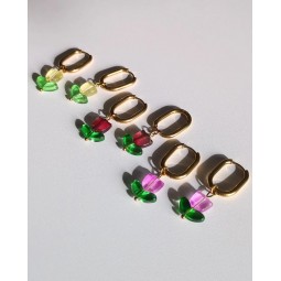 Créoles ovales Tulipes