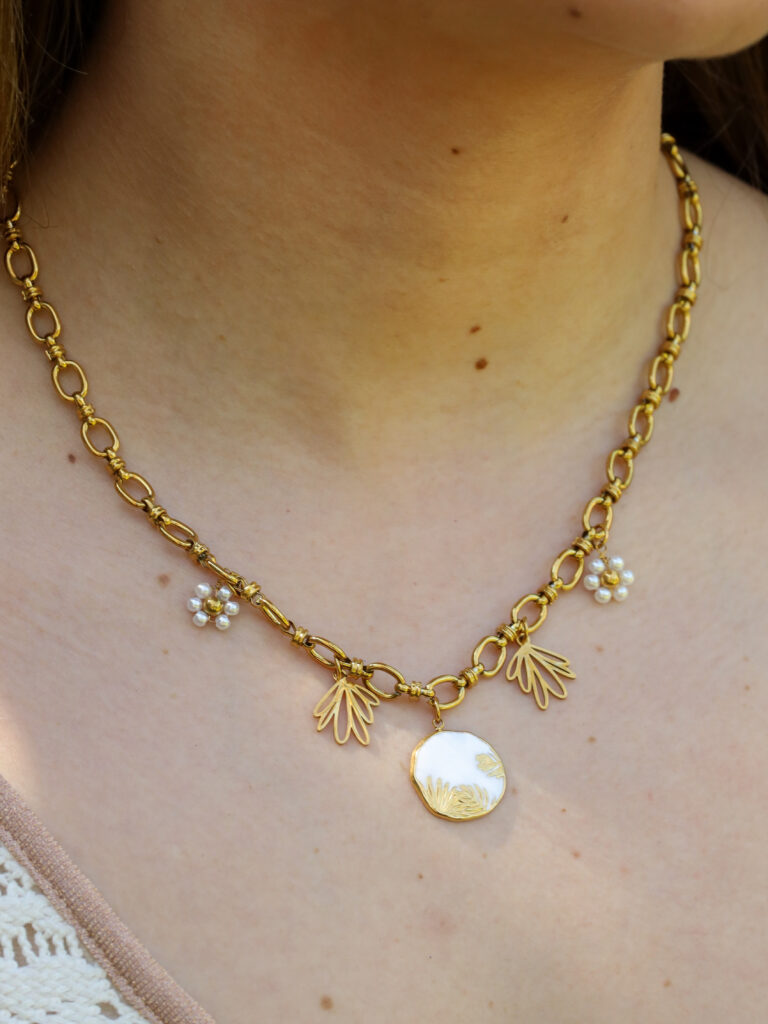 Collier Charms "Floral"