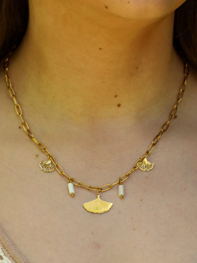 Collier Charms "Ginkgo"