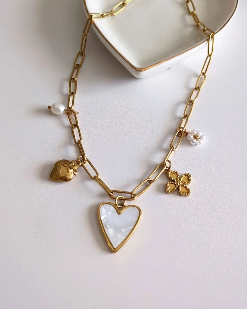 Collier Charms "Good luck"