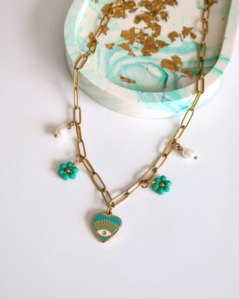 Collier Charms "Turquoise"