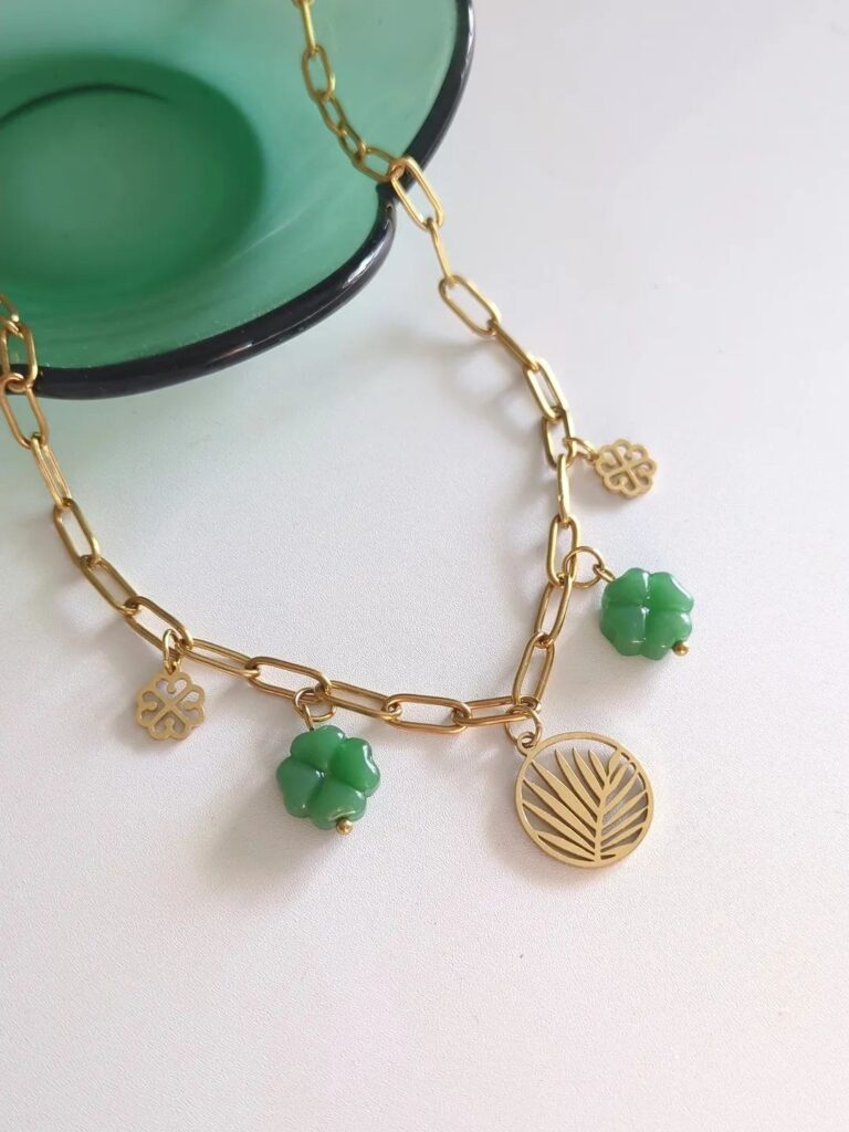 Collier Charms "Clover"