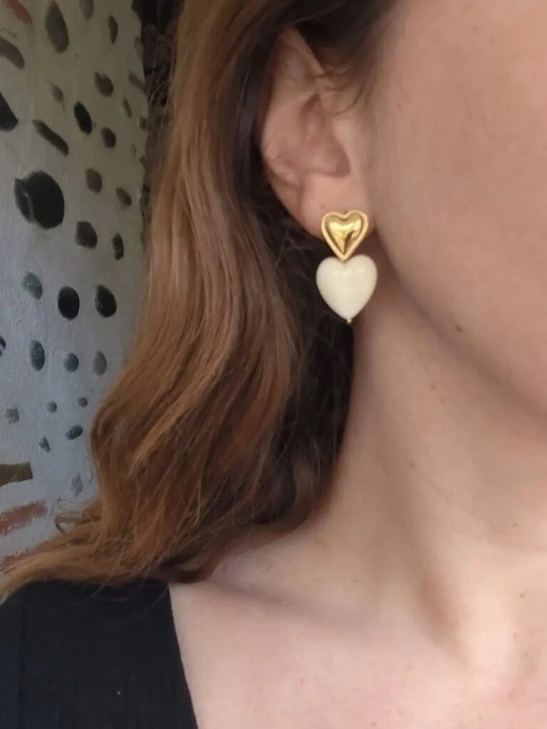 Boucles Full Love - Crème marbré