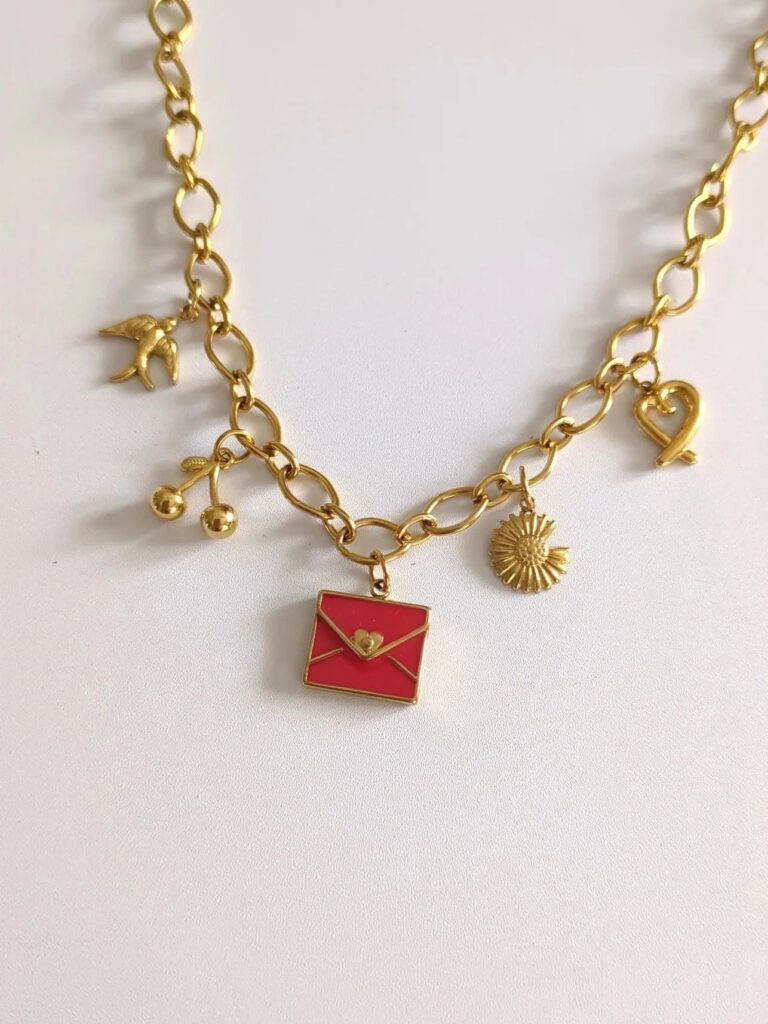 Collier Charms Love Letter