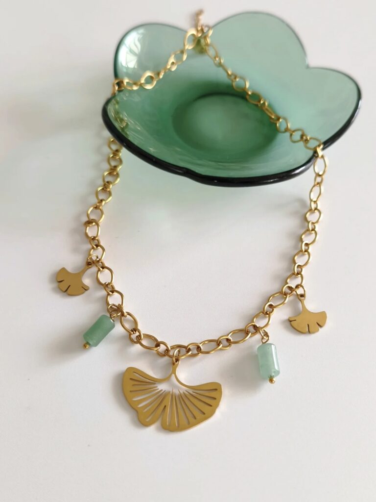 Collier Charms "Ginkgo"