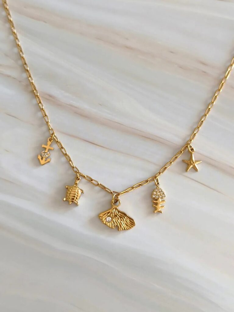 Collier Charms Marine