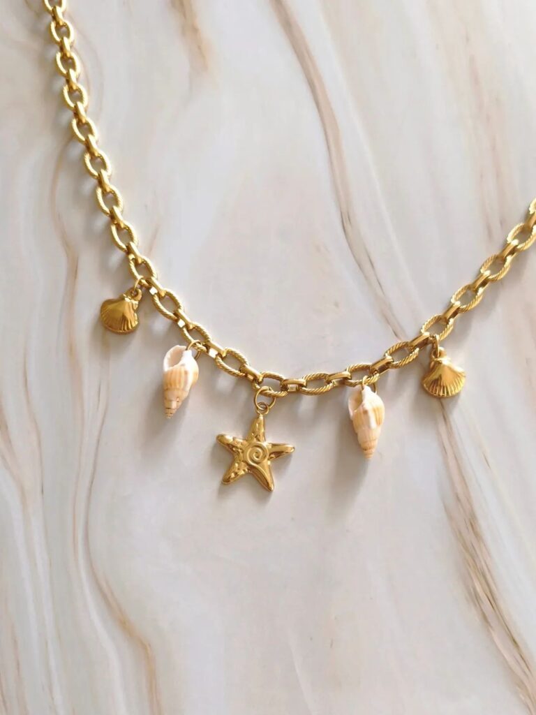 Collier Charms Sand