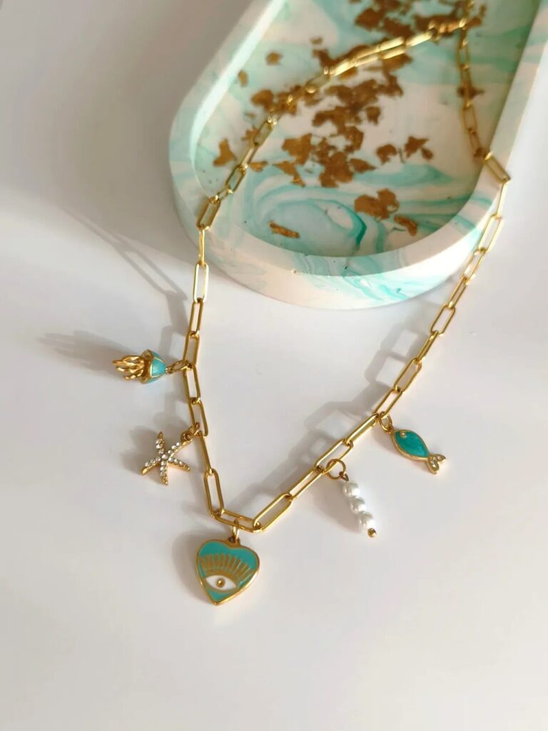 Collier Charms Jellyfish