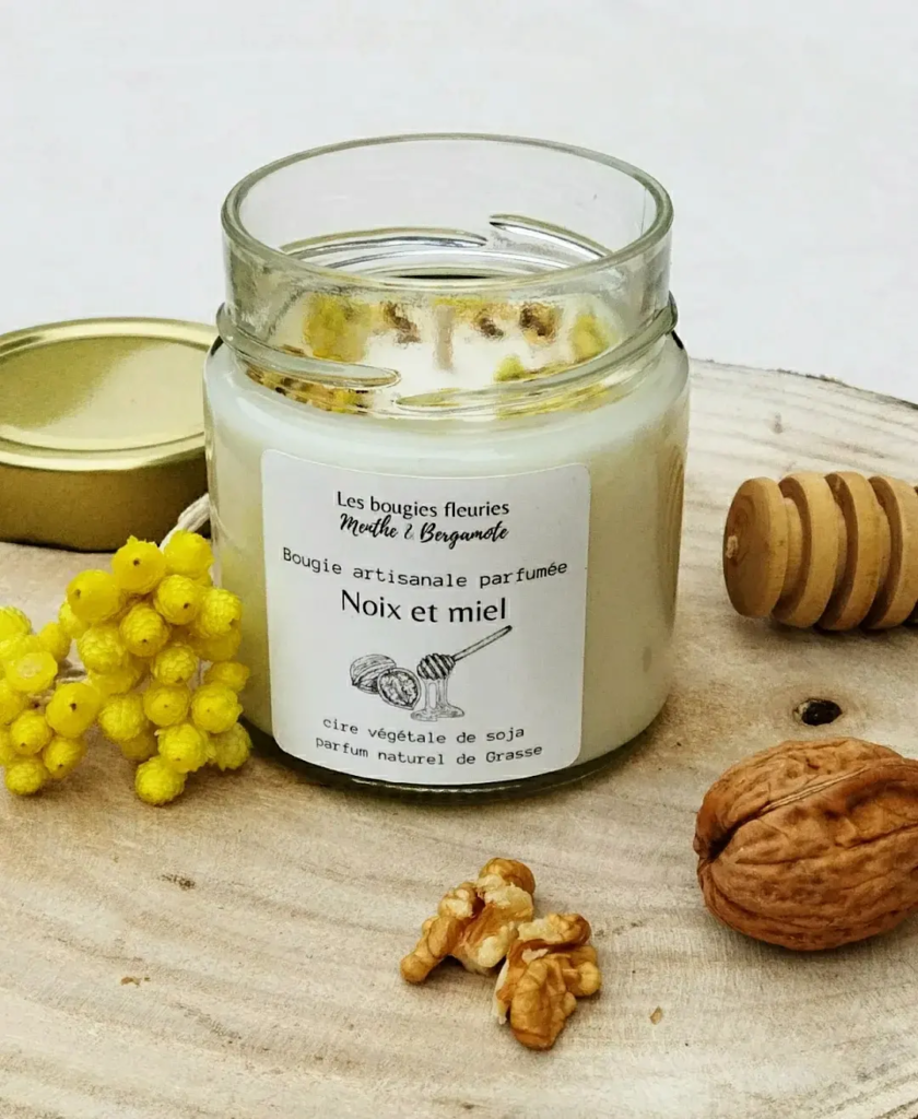 Bougie Noix et miel