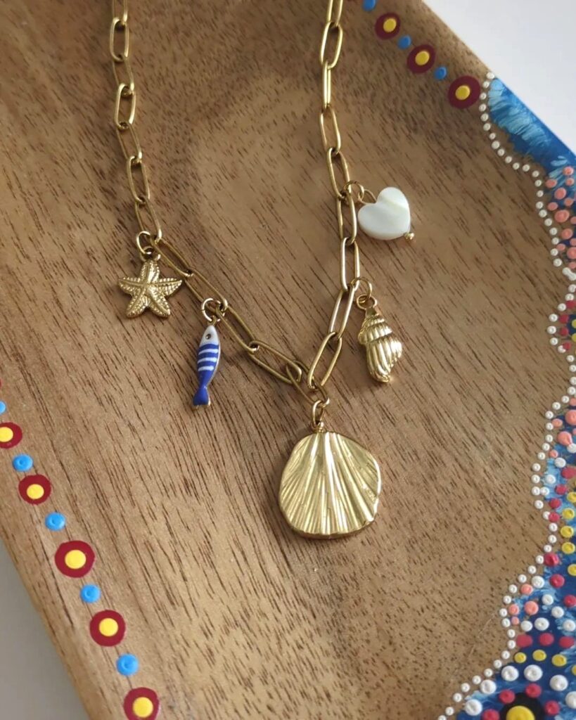 Collier Charms "Ocean vibes"