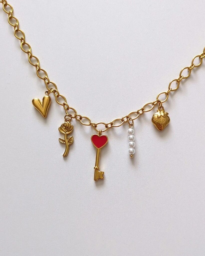 Collier Charms "Love Key"