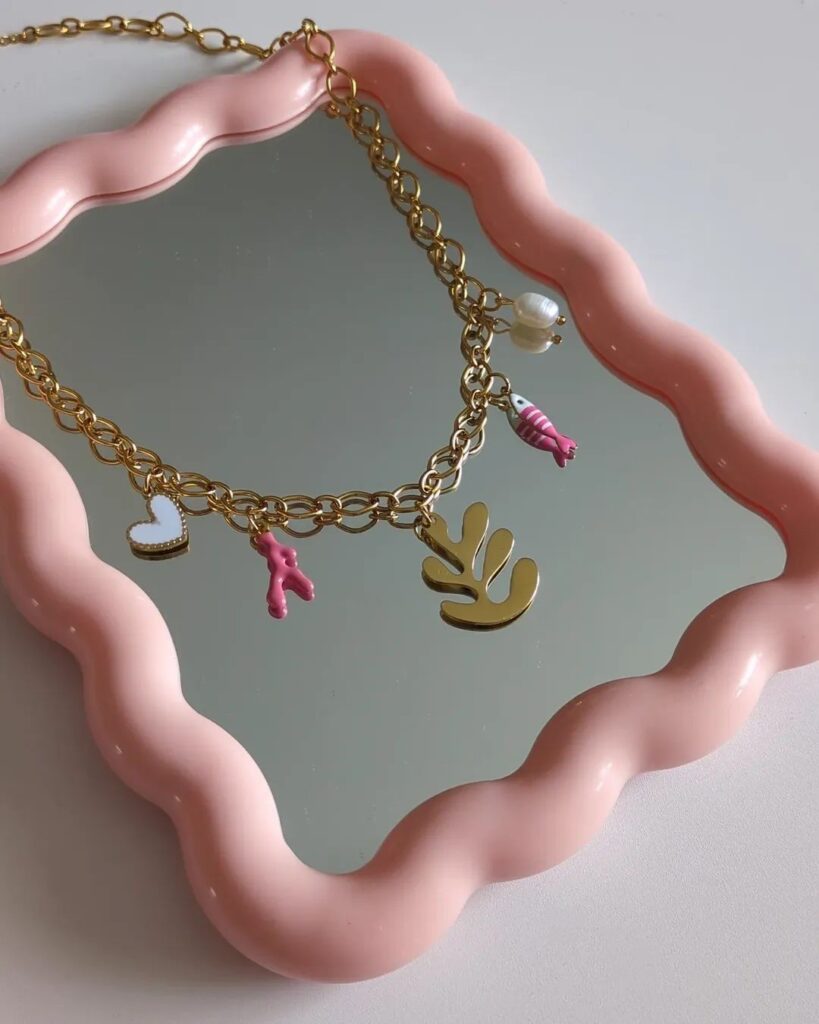 Collier Charms "Corail"