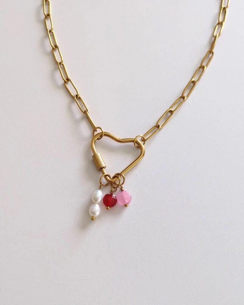 Collier Charms "Fermoir Cœur"