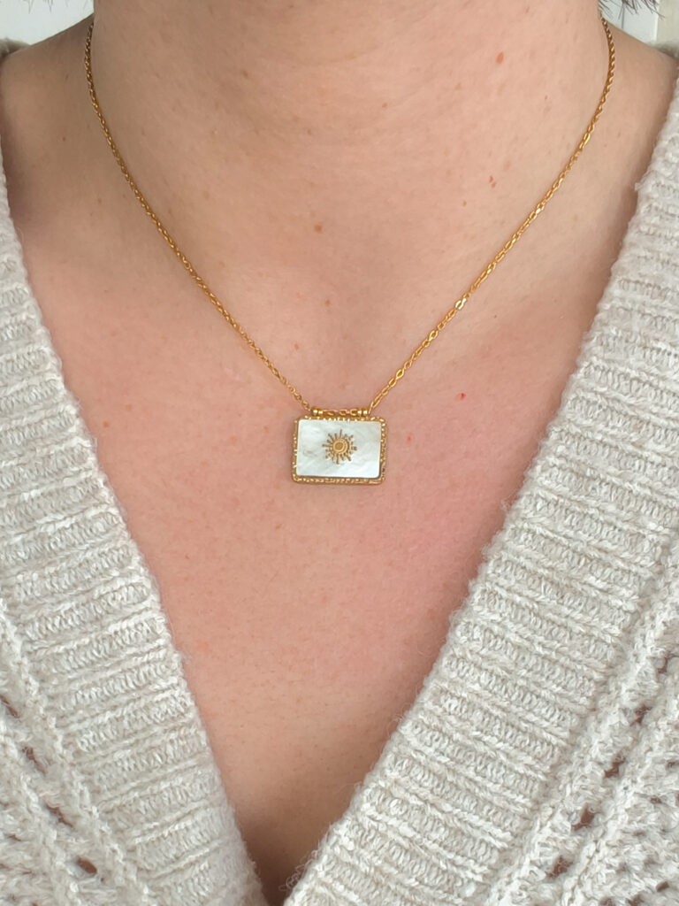 Collier Soleil nacré
