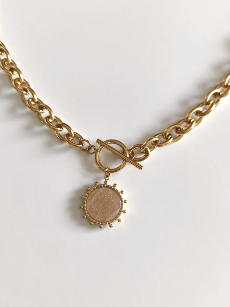 Collier Fermoir T Sunset